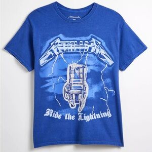 NWOT Urban Outfitters Metallica Ride The Lightning Graphic Tee Size Large
